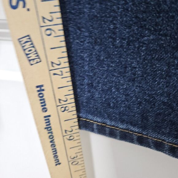 NWT Seven7 Jeans Women's Size 12 (34x29) Blue Slim Straight High-Rise Med Wash - Picture 3 of 7